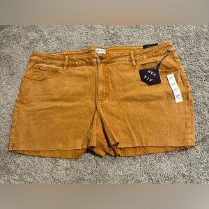 Ava & Viv Women's Mid Rise Midi Jean Shorts